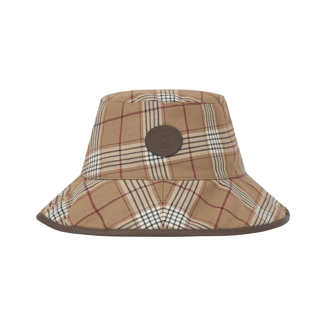 700851-4HAOT-9779 Gucci GG Supreme Reversible Bucket Hat Beige Brown