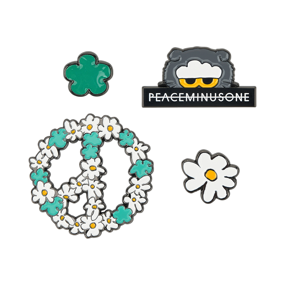 조앤프렌즈 x 피스마이너스원 메탈 뱃지 세트(Zo&Friends x Peaceminusone Metal Badge Set)