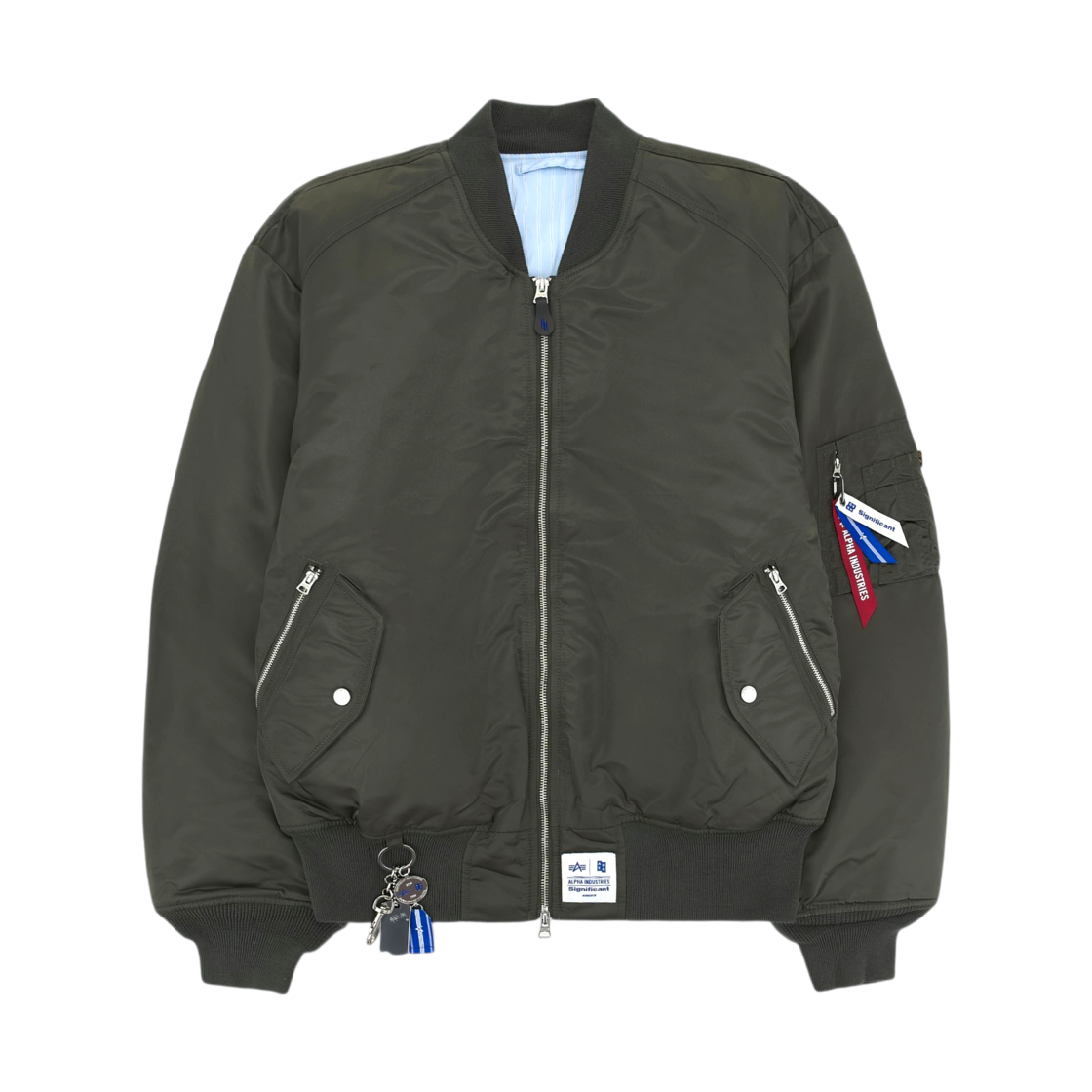 아더에러 시그니피컨트 x 알파 인더스트리 MA-1 / 라이너 베스트 자켓 카키(Ader Error Sig; x Alpha Industries MA-1 / Liner Vest Jacket Khaki) - 1