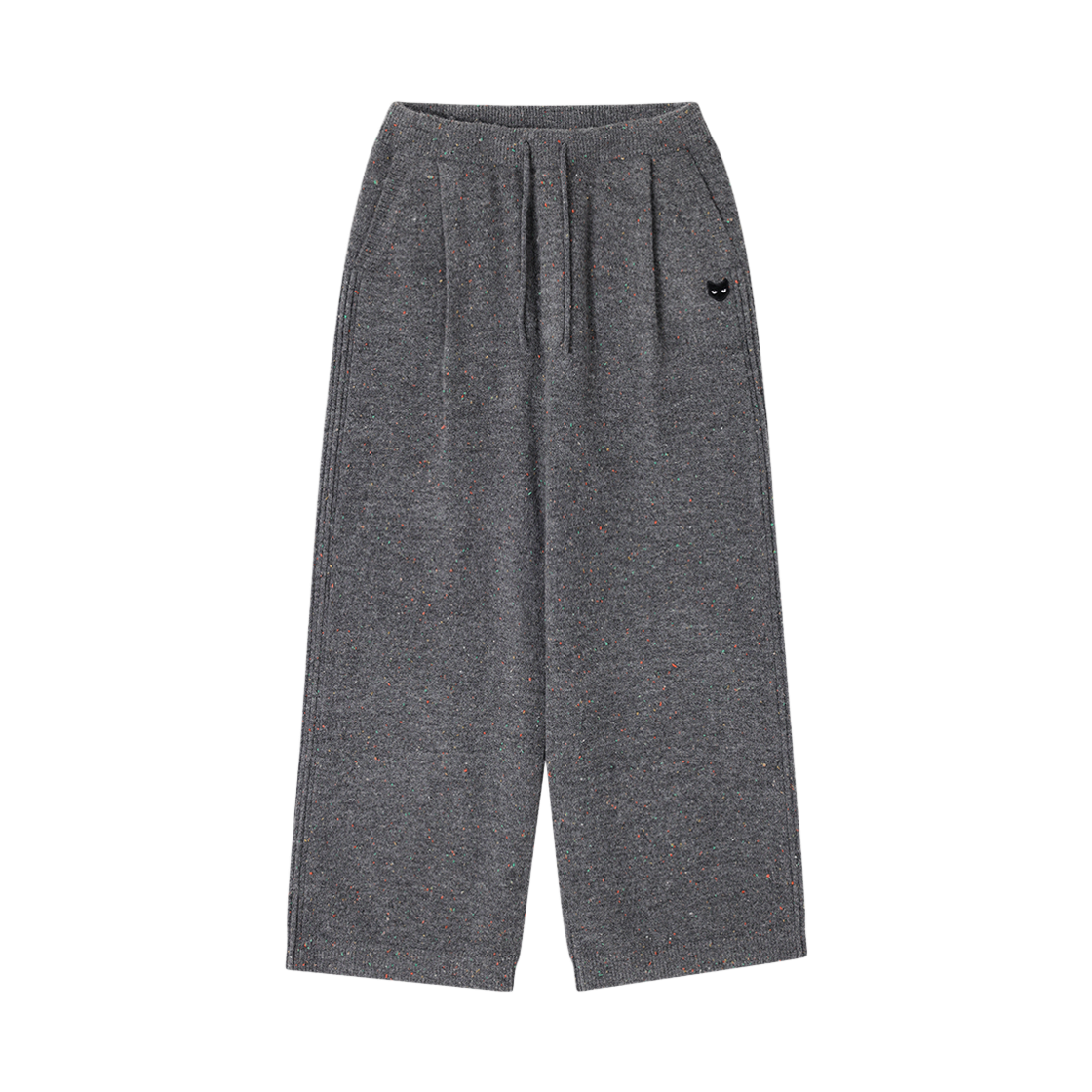 SI6PT801MG SONGZIO ZZERO Nep Wide Knit Pants Melange Grey