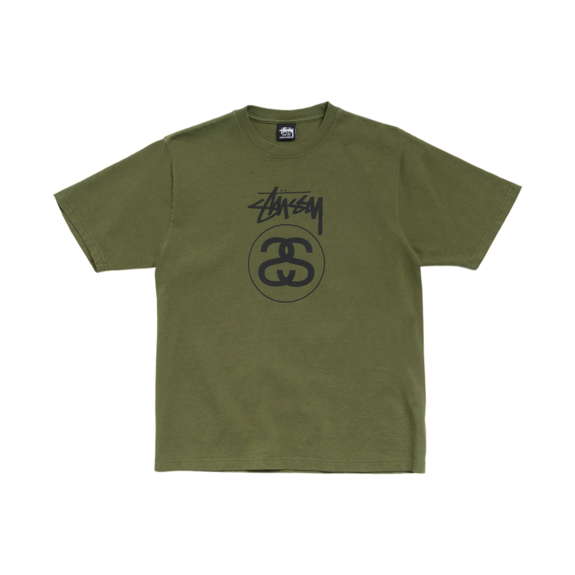 스투시 스탁 링크 티셔츠 올리브(Stussy Stock Link T-Shirt Olive) - 1
