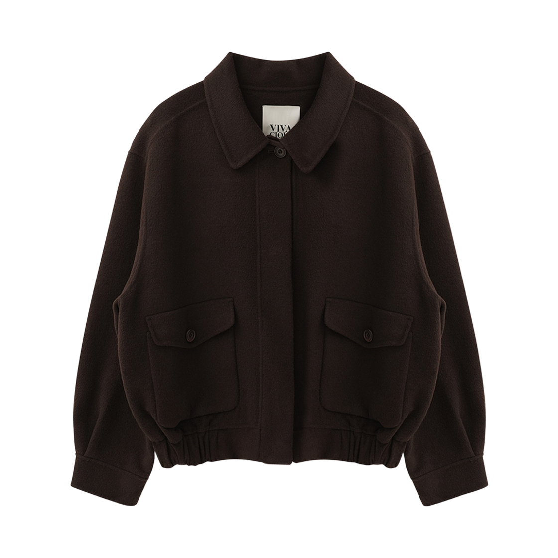 VV44CT01BR VIVACIOUS Bene Handmade Wool Jacket BROWN