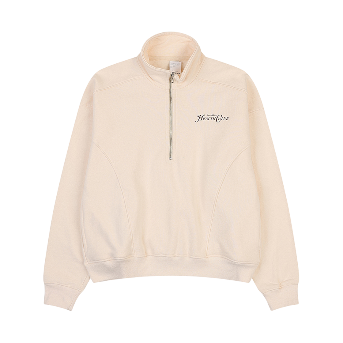 SRD4MT0010IV PEER Sporty & Rich Rizolli Quarter Zip Ivory