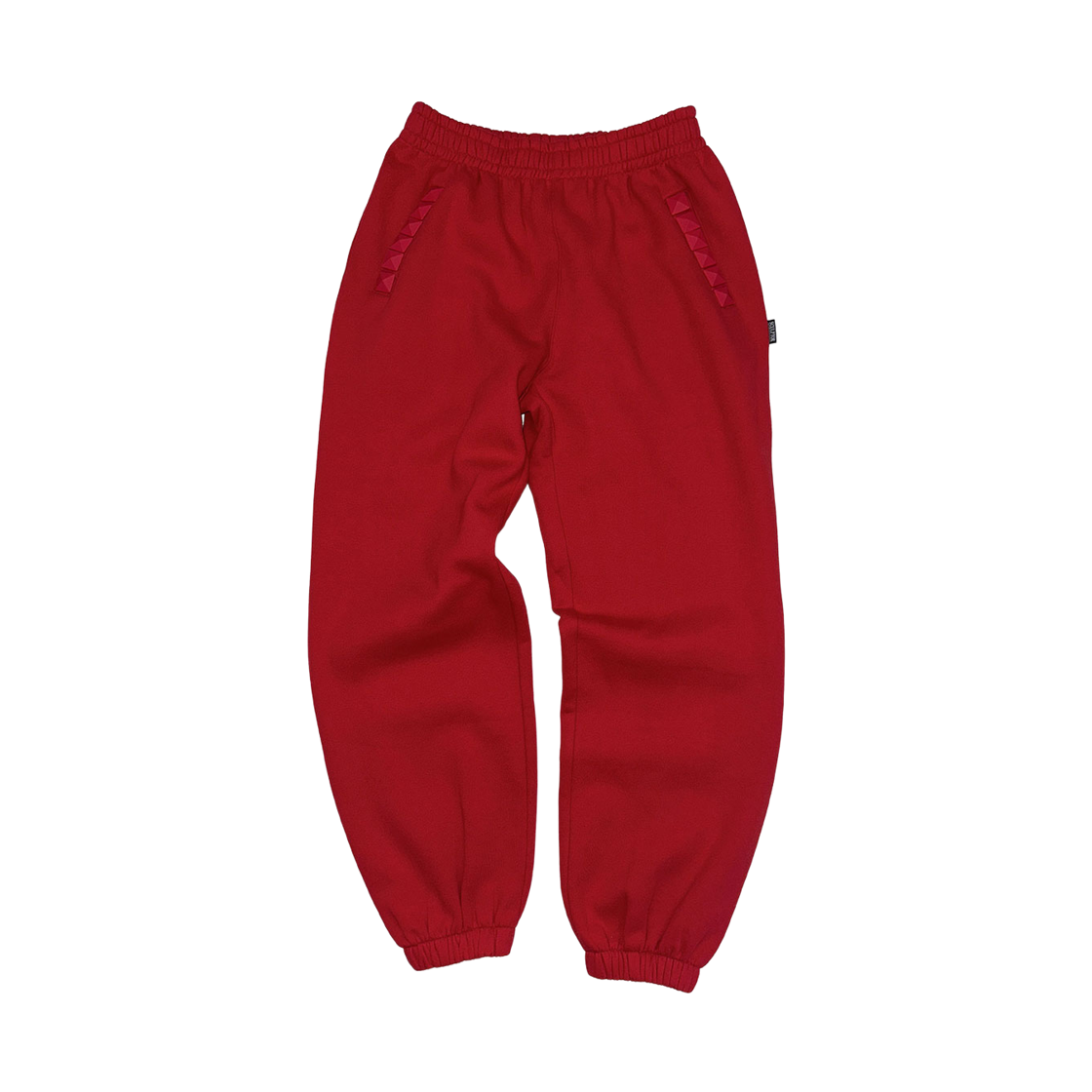 SC26A409FLRD Sculptor Napoleon Stud Sweatpants Red