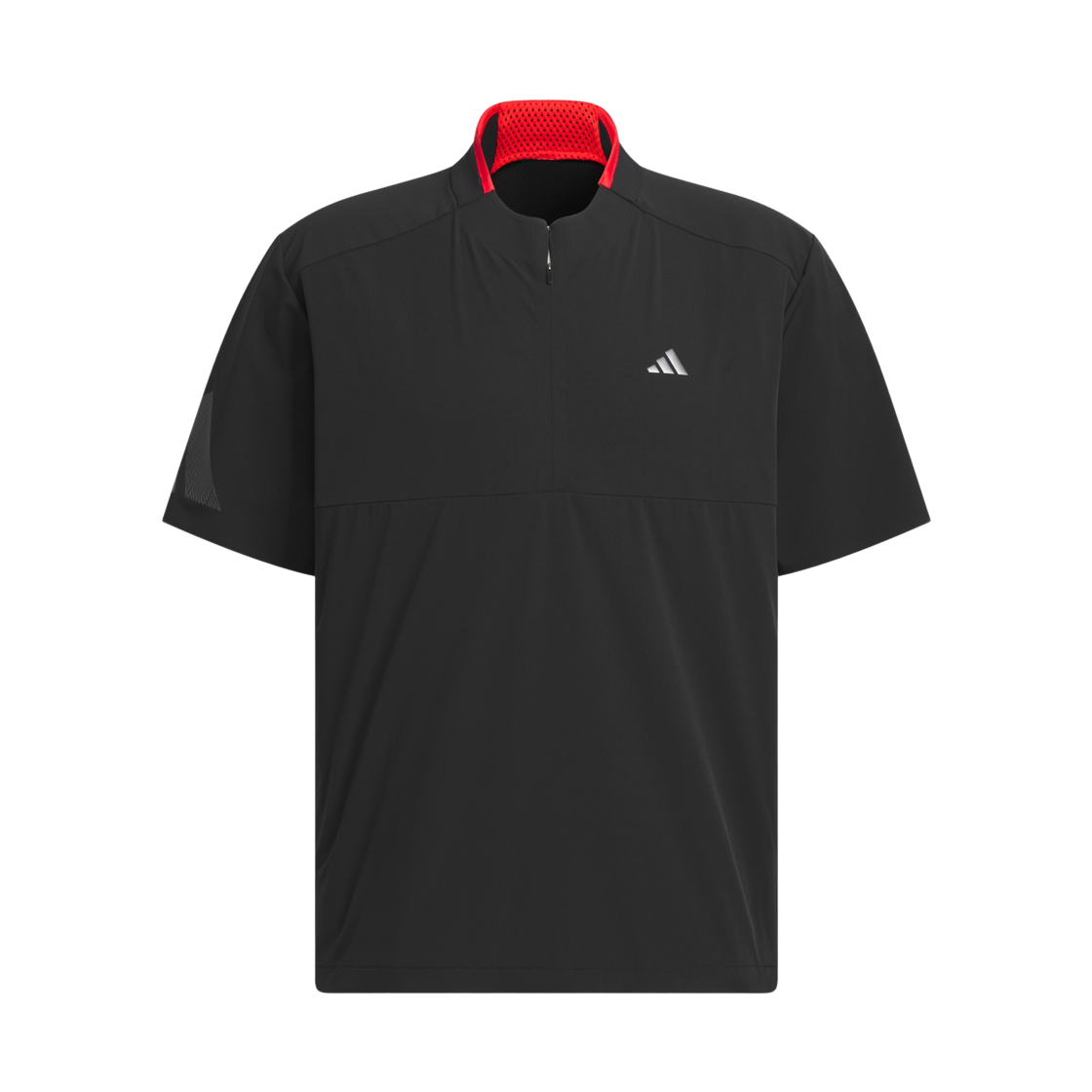 JG5785 Adidas Adizero Short Sleeve Quarter Zip Pullover Black - KR Sizing