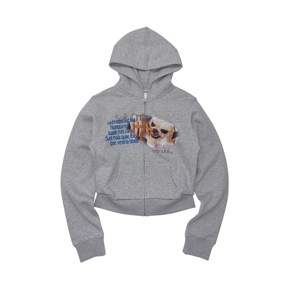 SC26A124FLMG Sculptor Cast Out Hooded Zip-Up Melange Gray