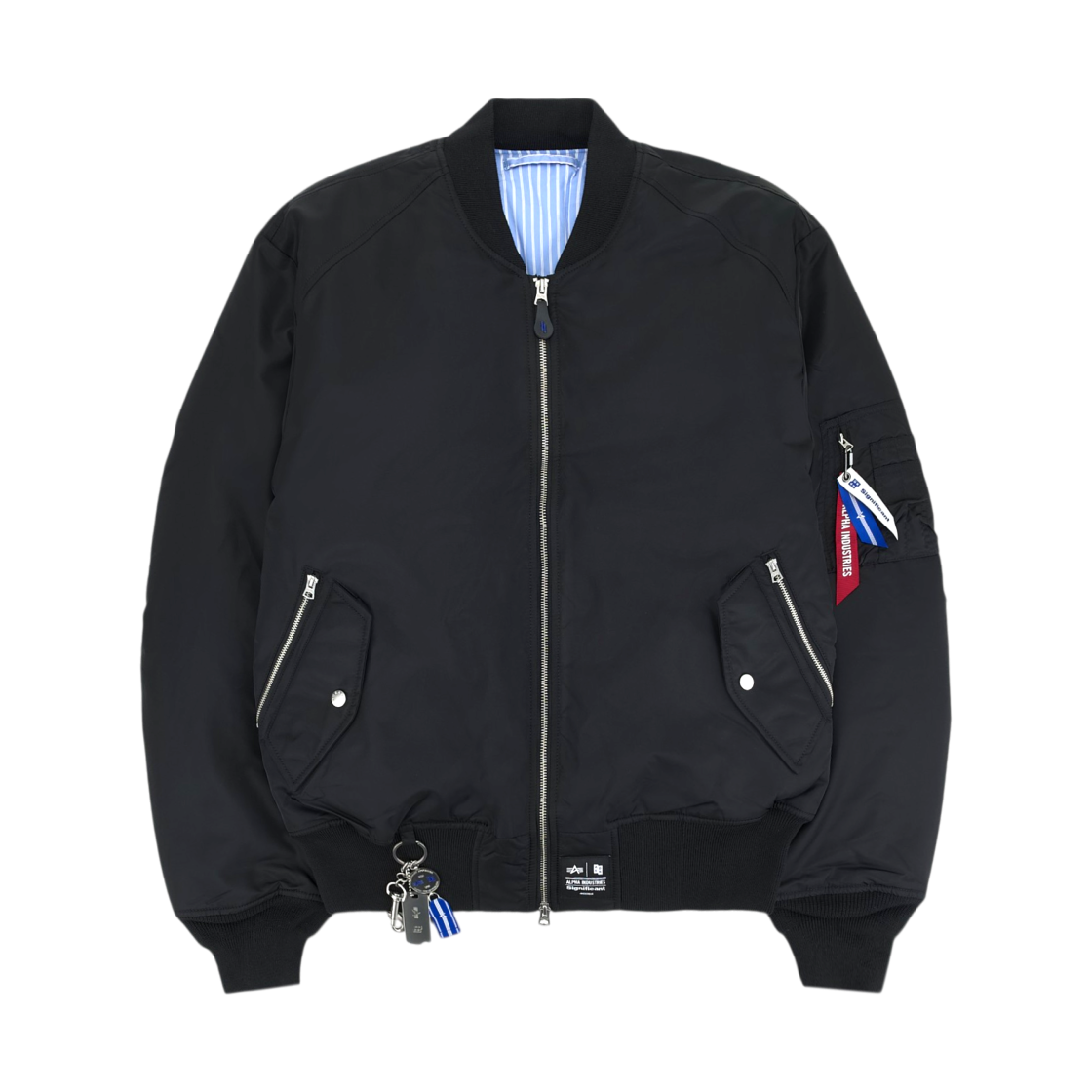Ader Error Ader Error Sig; x Alpha Industries MA-1 Liner / Vest Jacket Black