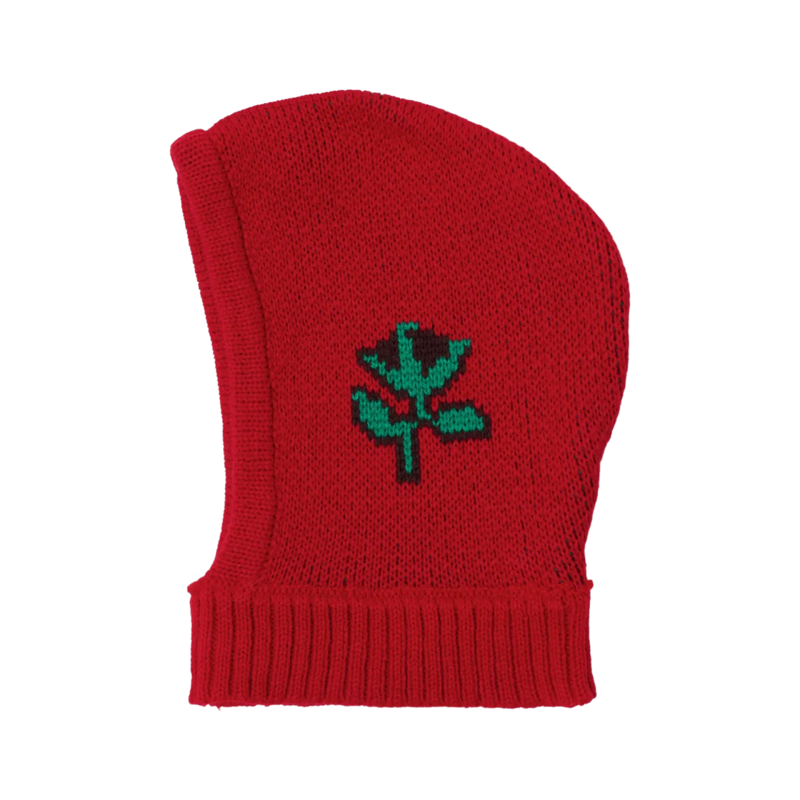 (키즈) 보보쇼즈 블라썸 니트 바라클라바 레드((Kids) Bobo Choses Blossom Knitted Balaclava Red) - 1