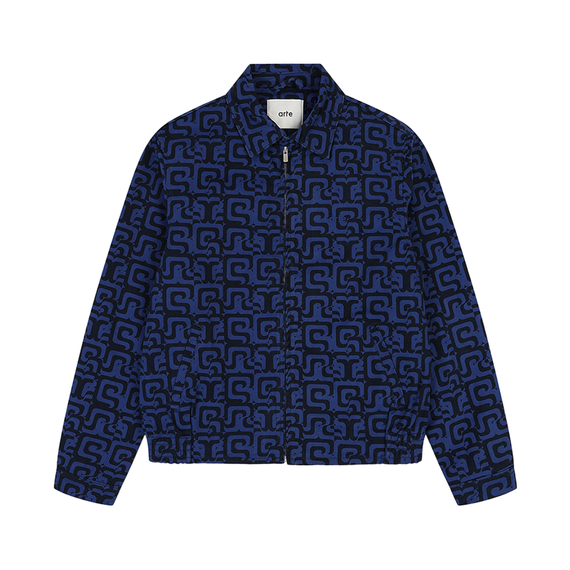 A1D5OJ0005BL PEER Arte Antwerp Jones Allover Jacket Blue