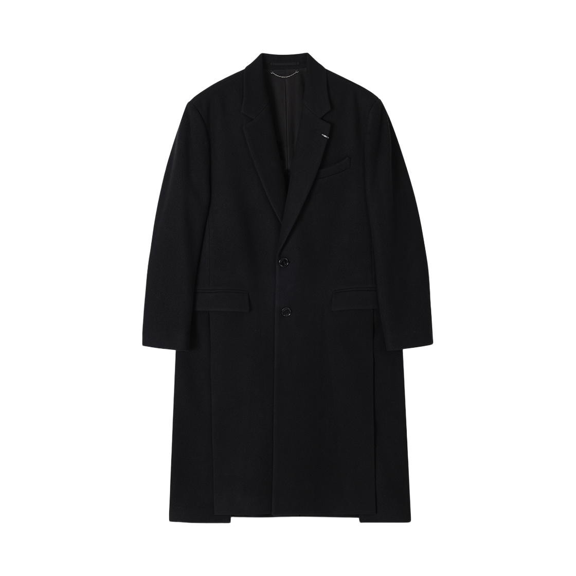 SI6CT600BK SONGZIO HOMME Slit Single Breasted Coat Black