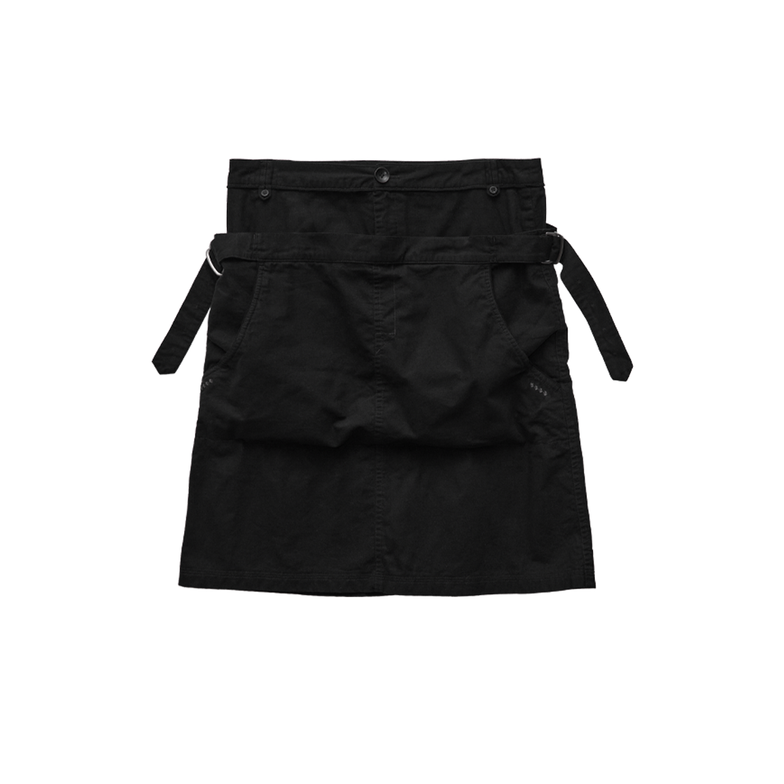 PW6LSK0011B0 Polyteru Women Belted Midi Skirt Black