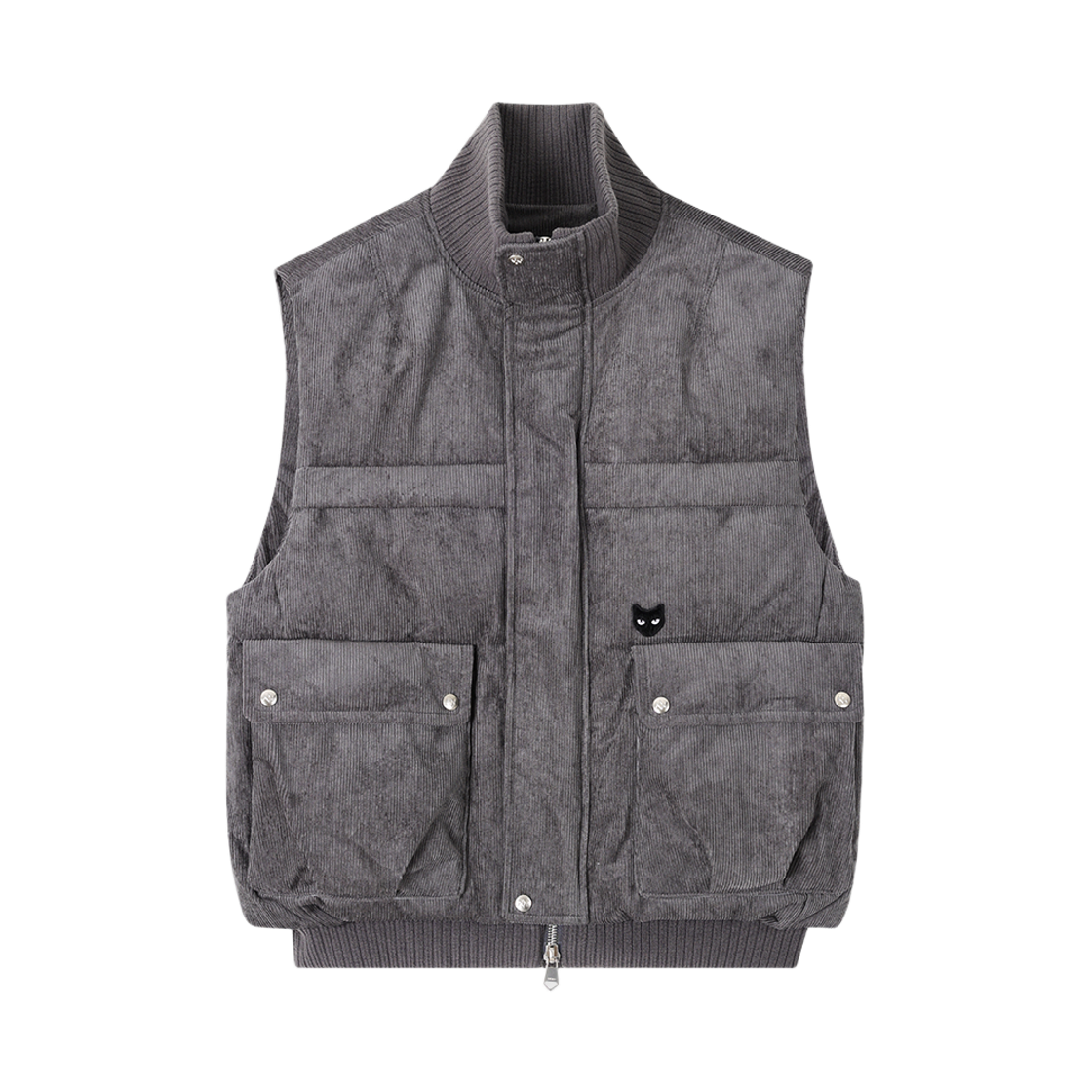 SI6JP801GY SONGZIO ZZERO Corduroy Padded Vest Grey