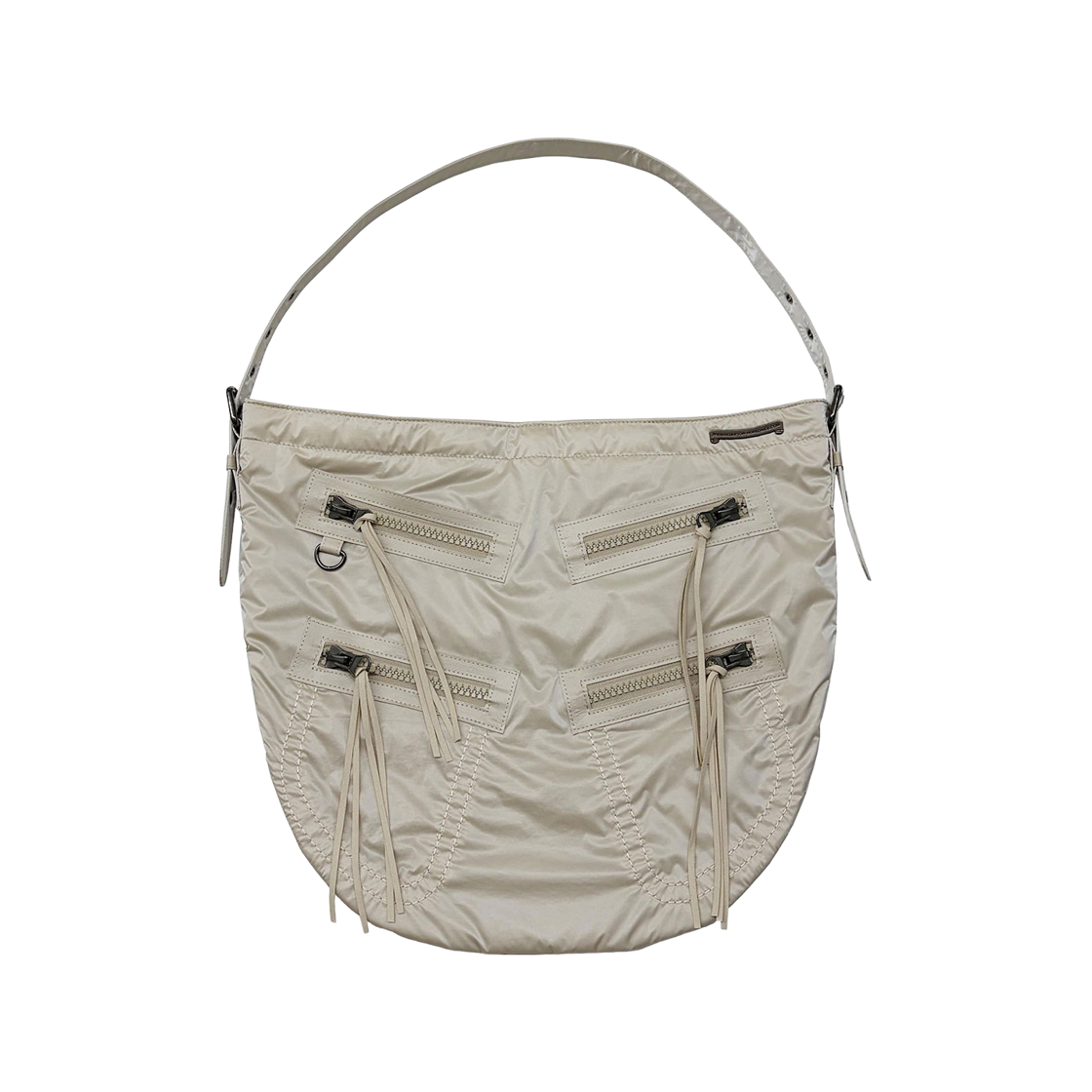 SC26A510IV Sculptor Metallic Hobo Bag Cream