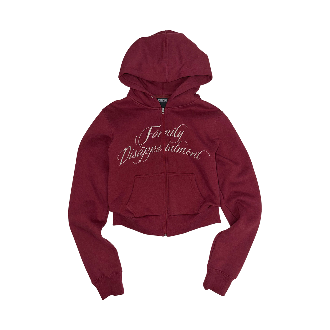 SC26A125FLRD Sculptor Family Disappointment Hooded Zip-Up Red