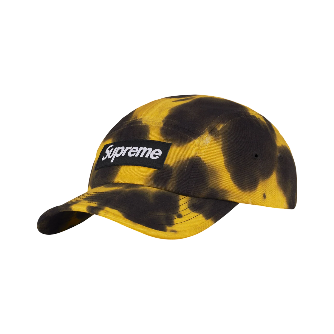 - Supreme Overdyed Camp Cap Yellow Tie Dye - 26FW