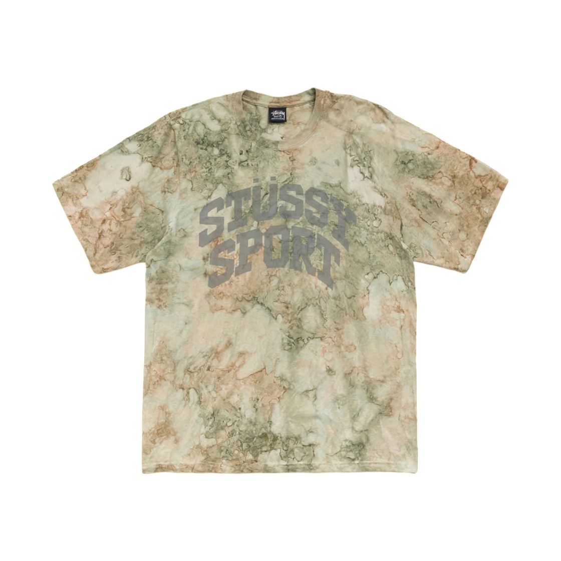 스투시 카모 블록 스포츠 티셔츠 세이지 카모(Stussy Camo Block Sport T-Shirt Sage Camo) - 1