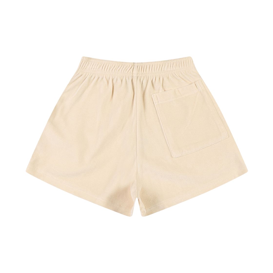 피어 스포티앤리치 이탤릭 로고 엠브로이더드 쇼츠 아이보리(PEER Sporty & Rich Italic Logo Embroidered Short Ivory) - 2