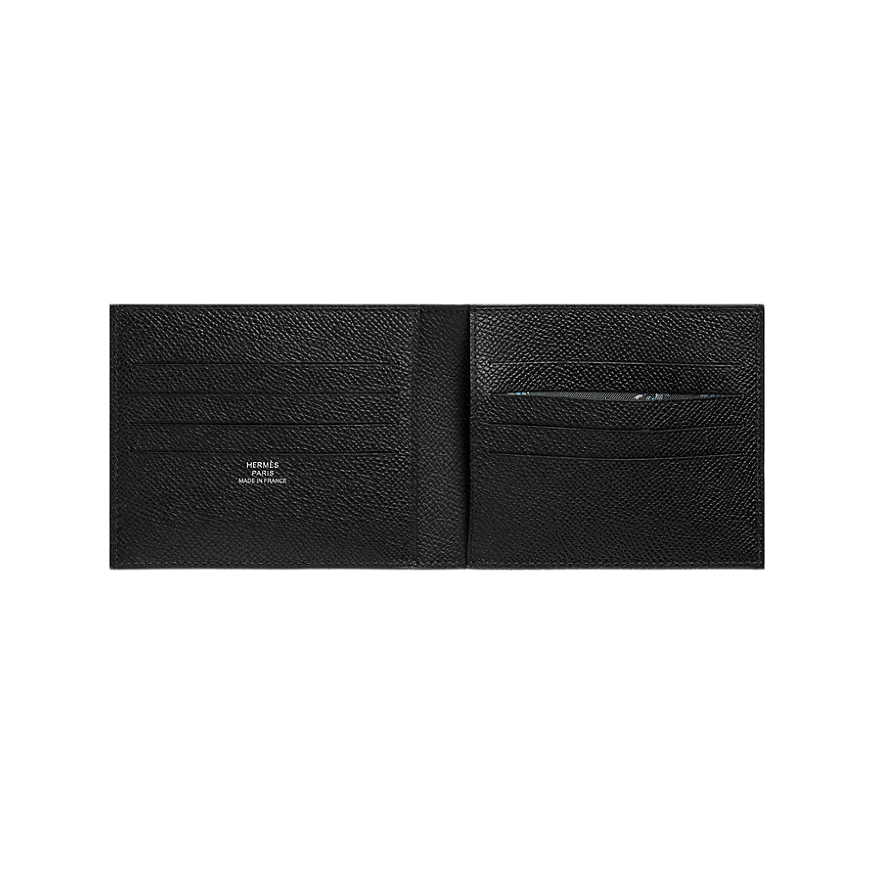 에르메스 시티즌 트윌 컴팩트 카드 홀더 앱송 카프스킨 & 누아 베르 망그로브 그리 팬틴(Hermes Citizen Twill Compact Card Holder Epsom Calfskin & Noir Vert Mangrove Gris Pantin) - 2