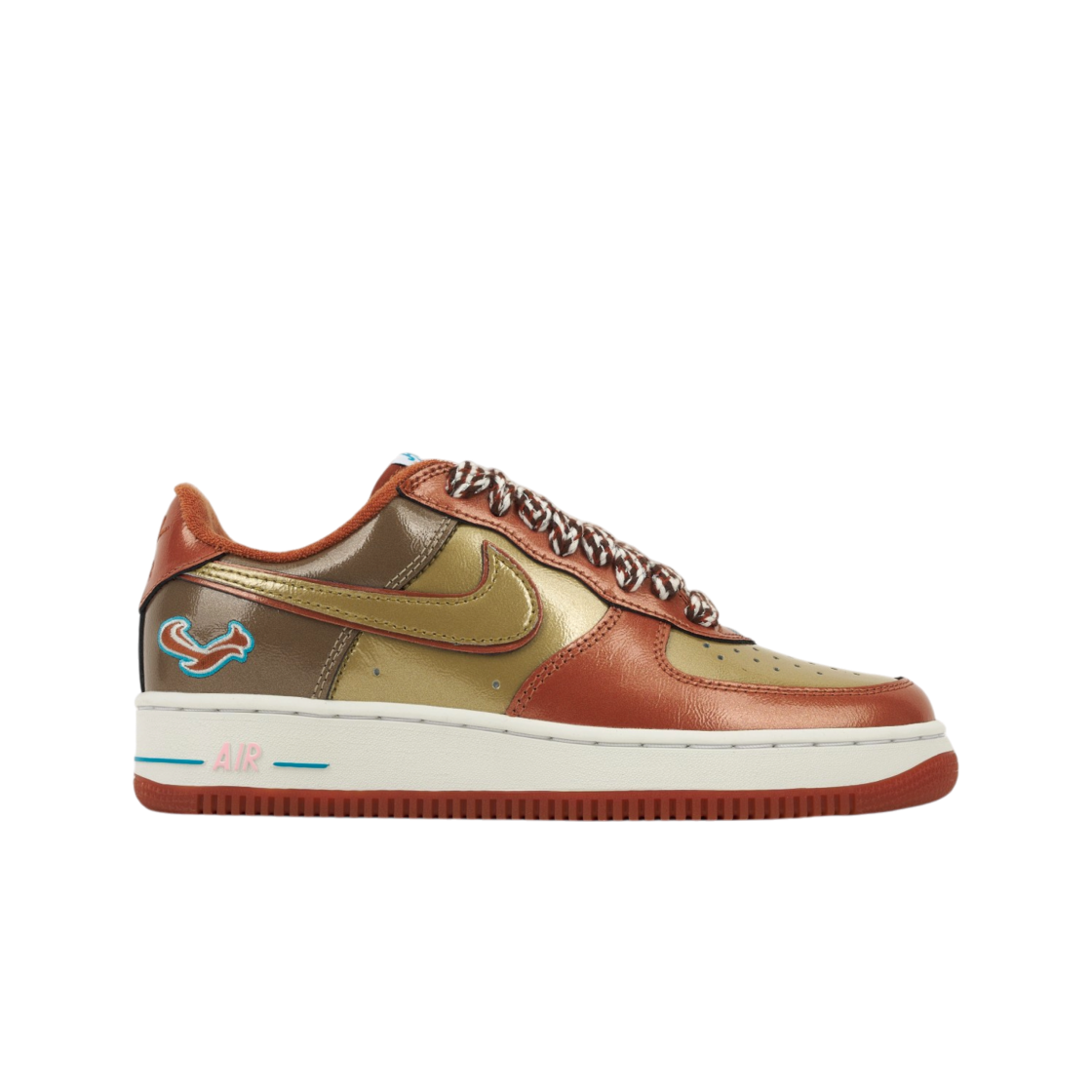 나이키 x 니고 x 제이홉 에어포스 1 로우 '01 번트 선라이즈 앤 메탈릭 골드(Nike x Nigo x J-Hope Air Force 1 Low '01 Burnt Sunrise and Metallic Gold)