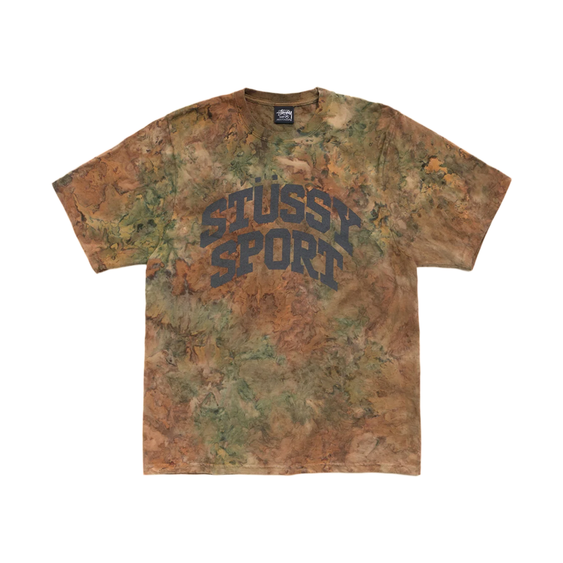 스투시 카모 블록 스포츠 티셔츠 브라운 카모(Stussy Camo Block Sport T-Shirt Brown Camo) - 1