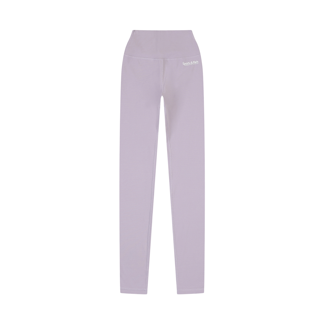 SRD4BP0207PP PEER Sporty & Rich Club Logo High Waisted Legging Purple
