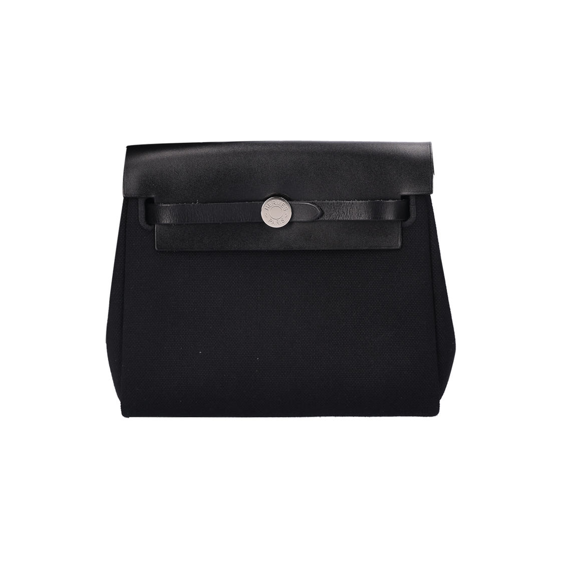 ITMPNR45TT5A Hermes Herbag 20 Military Canvas Hunter Cowhide