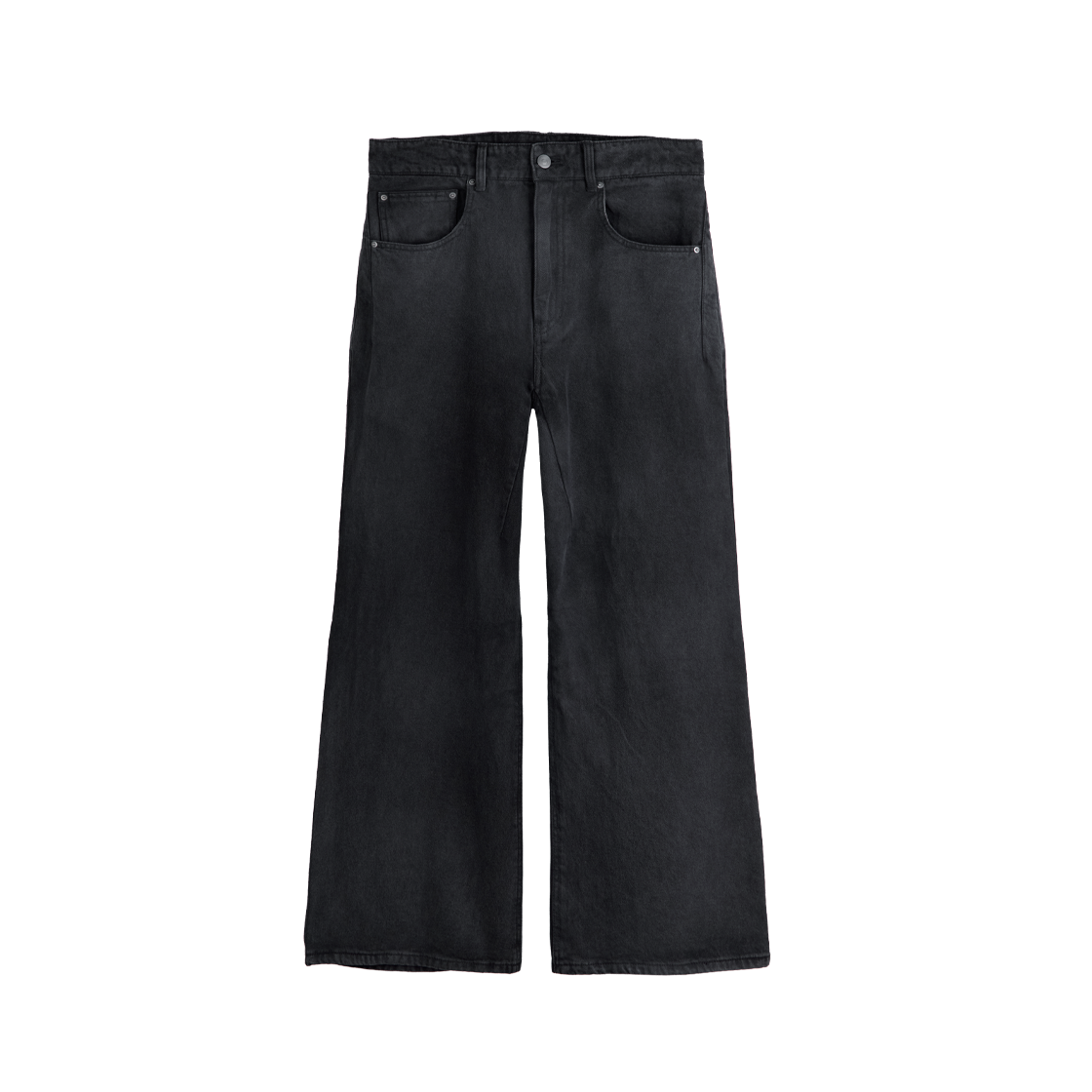 폴리테루 루즈드 코티드 진 (매트 코티드) 블루 차콜(Polyteru Loosed Coated Jean (Matt Coated) Blue Charcoal)