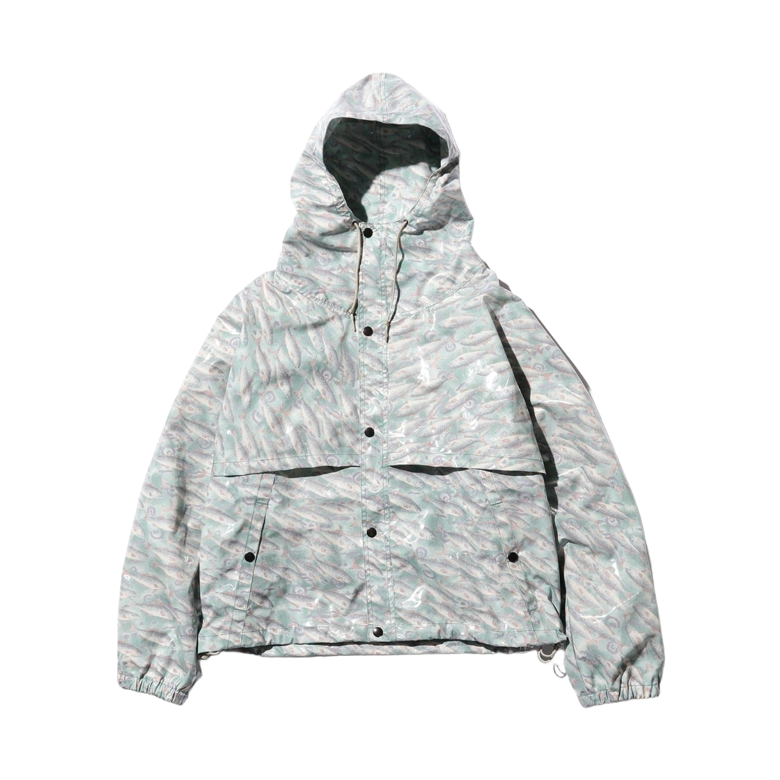 38-18-0473-791 Beams Plus Cruiser 70D Nylon Print Water Film Jacket Fish