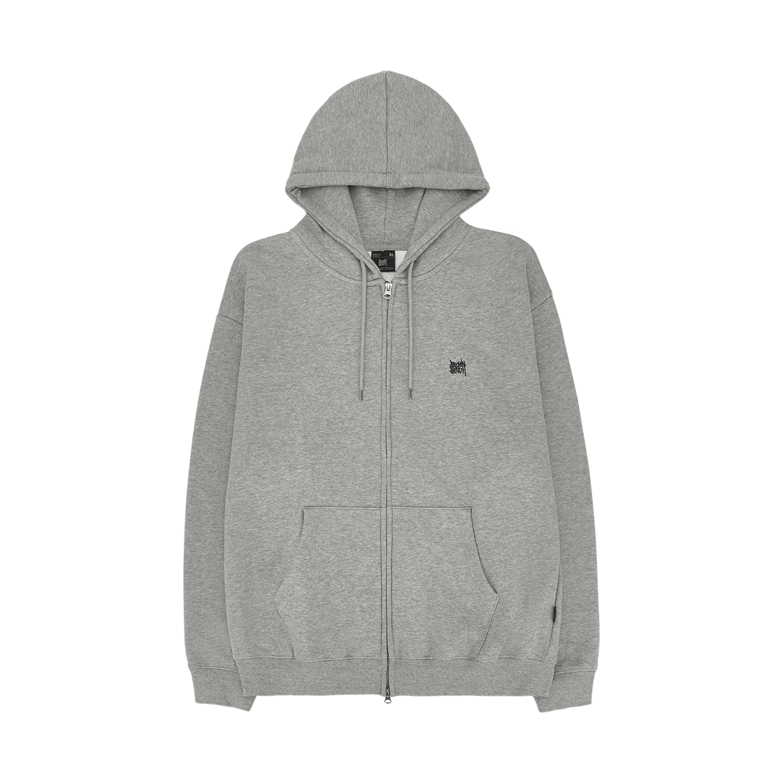 브라운브레스 태그 후드 집업 멜란지 그레이(Brownbreath Tag Hood Zip Up Melange Grey) - 1