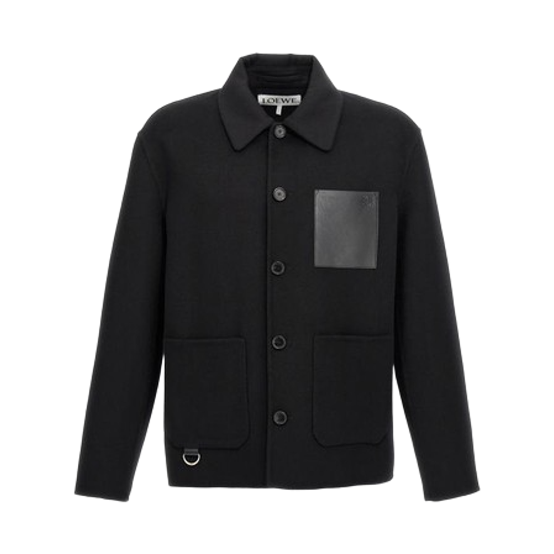 H526Y02W93-1100 Loewe Workwear Jacket in Wool & Cashmere Black