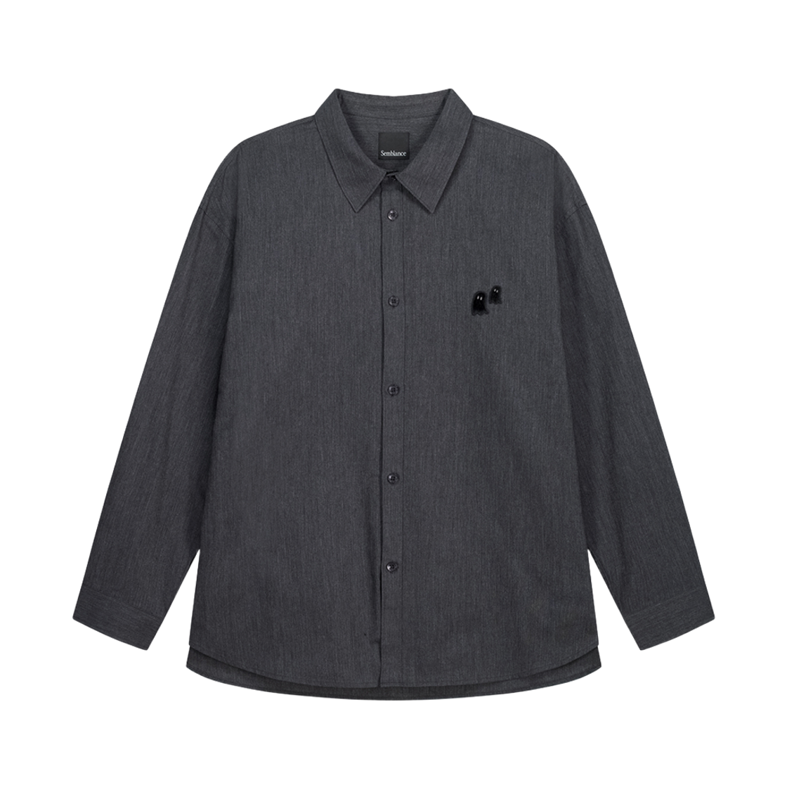 BI5SH806CH ZIOSONGZIO COLLCETION SEMBLANCE Signature Oxford Shirt Charcoal