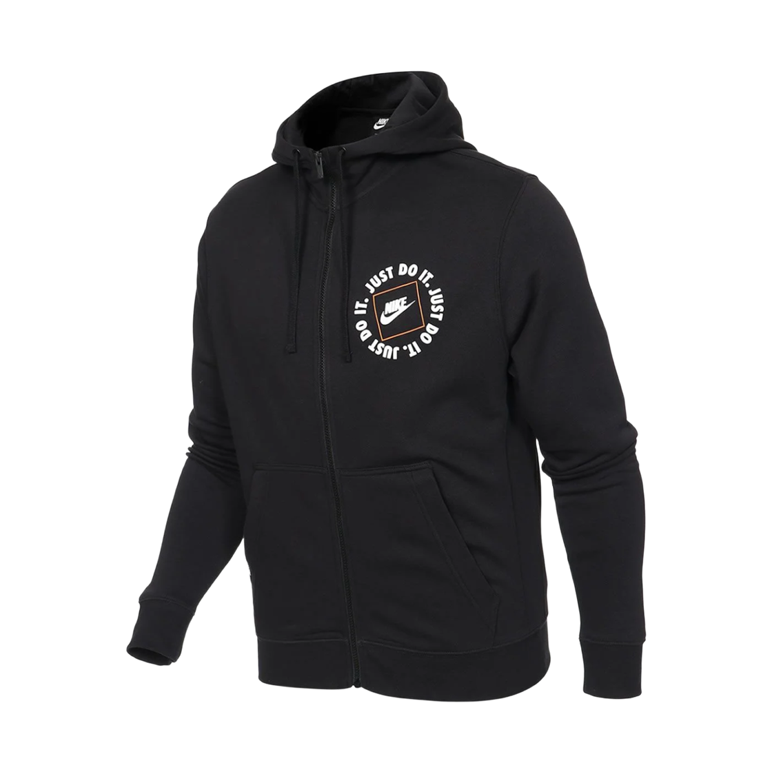 DA0149-010 Nike NSW Just Do It Full Zip Hoodie Black - Asia