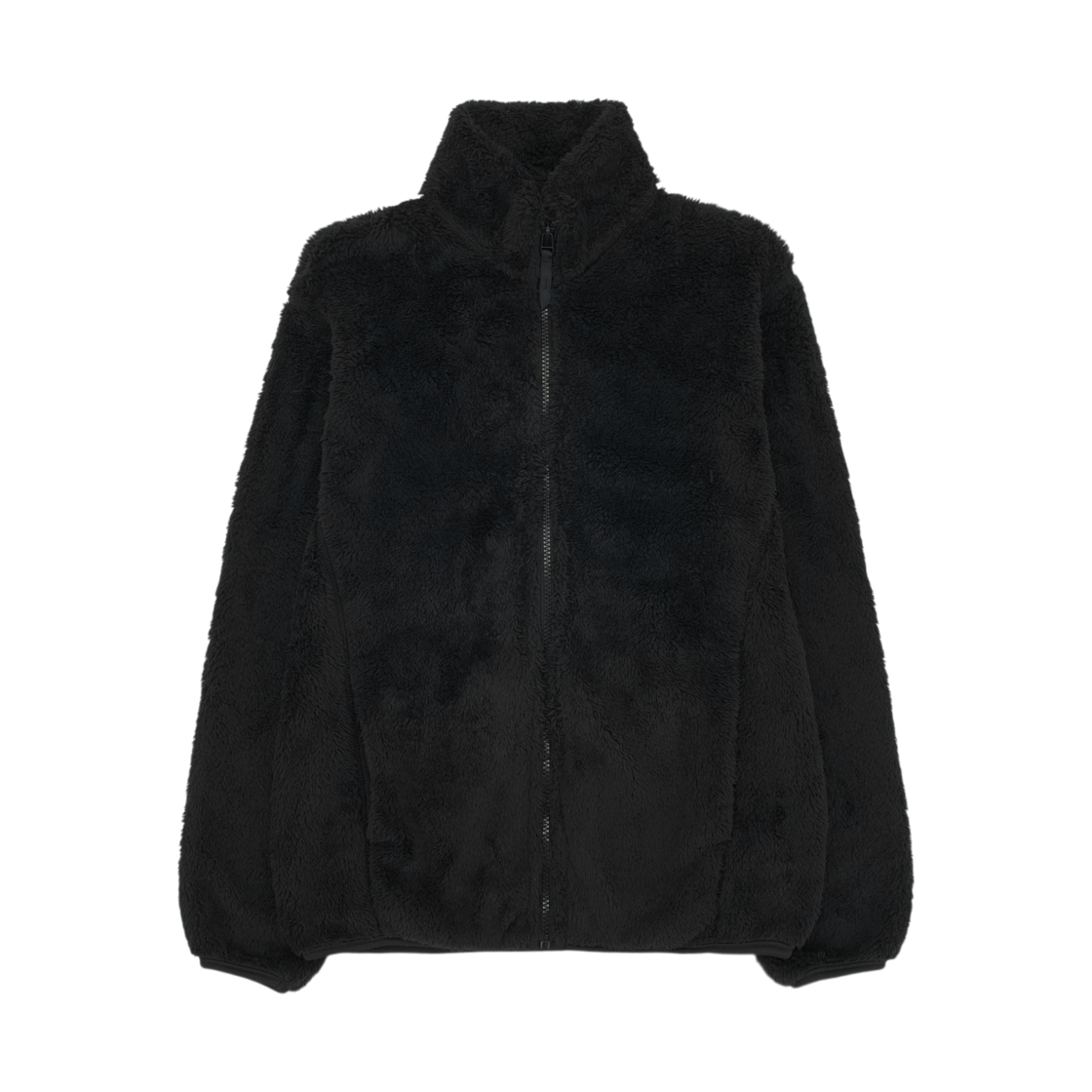 스파오 베이직 퍼 플리스 집업 블랙(Spao Basic Fur Fleece Zip Up Black)