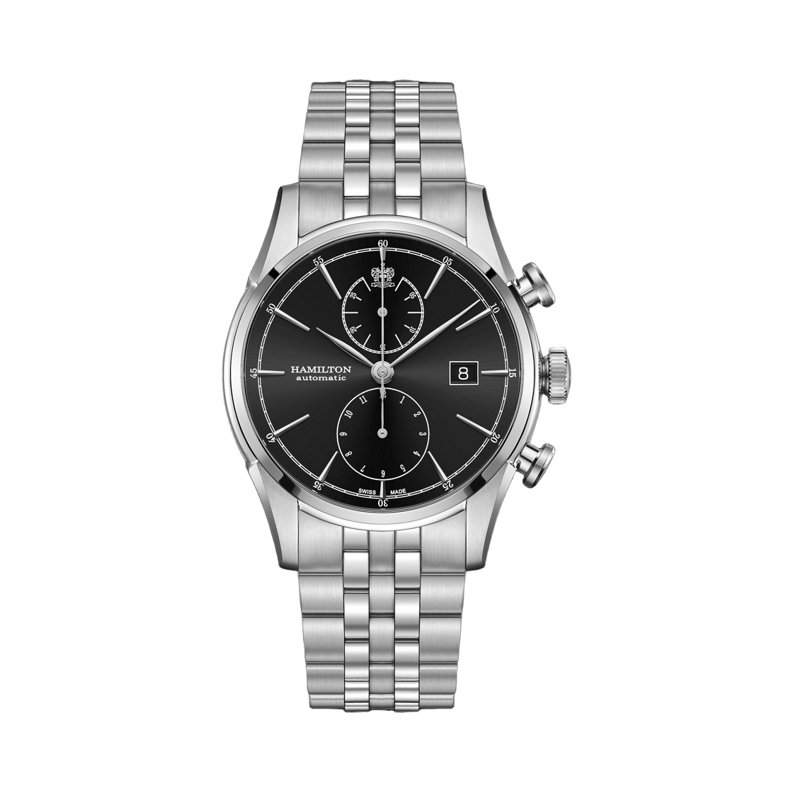 H32416131 Hamilton American Classic Spirit of Liberty Auto Chrono 42mm Stainless Steel Black Silver
