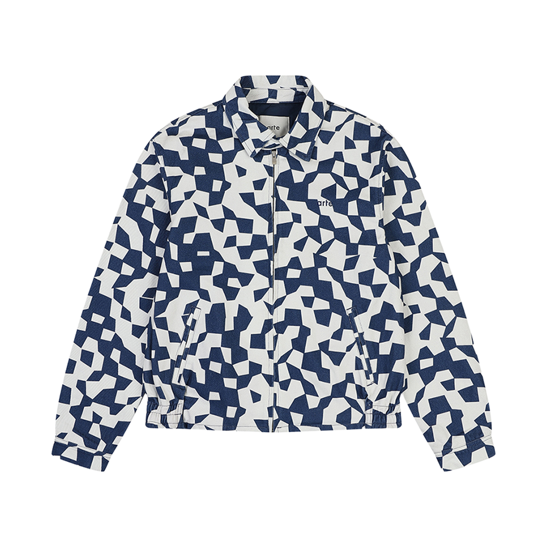 A1D4OJ0002NV PEER Arte Antwerp Jackson Abstract Jacket Navy