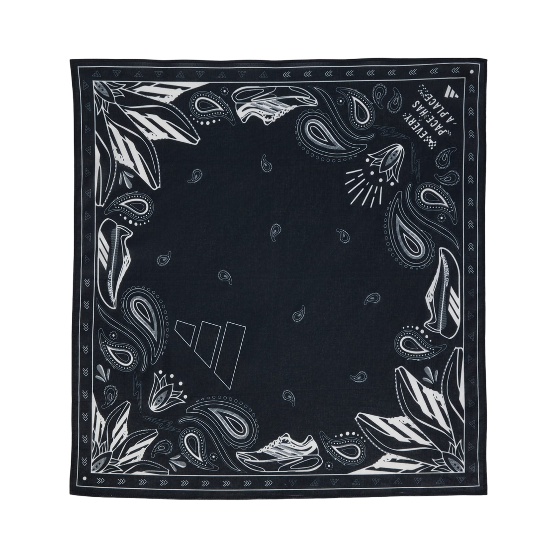 아디다스 러닝 반다나 블랙 화이트(Adidas Running Bandana Black White) - 2