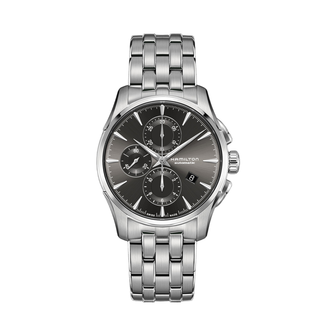 H32586181 Hamilton Jazzmaster Maestro Auto Chrono 42mm Stainless Steel Grey Silver
