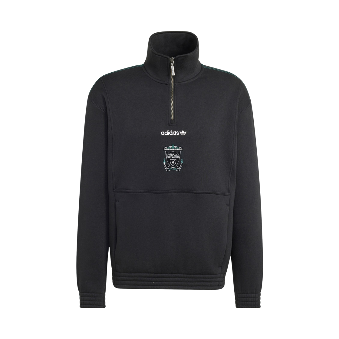 KG2920 Adidas Liverpool FC Eqt Half Zipper Top Black - KR Sizing (Non Marking Ver.)