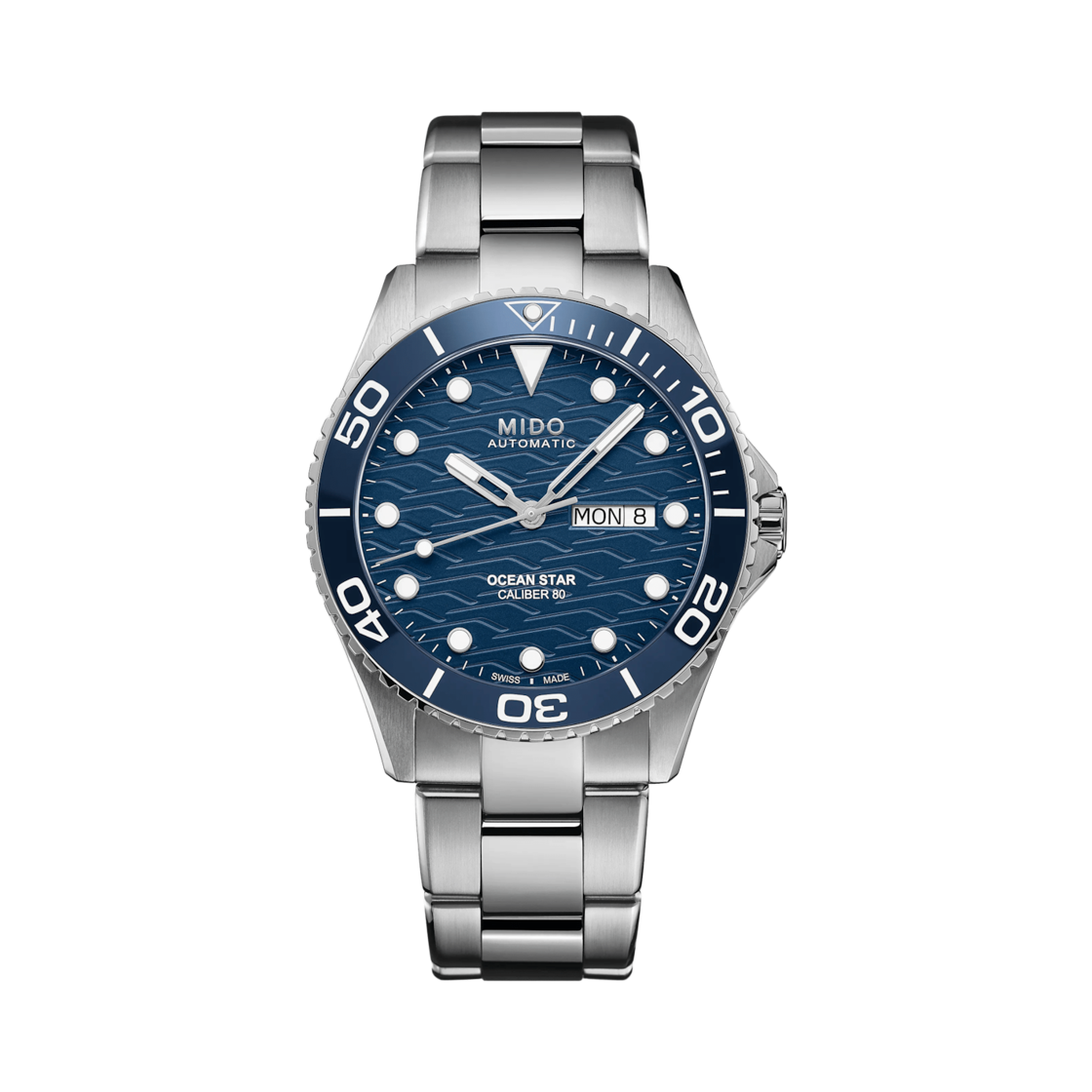 M0424301104100 Mido Ocean Star 200C Automatic 42.5mm Stainless Steel Silver Blue
