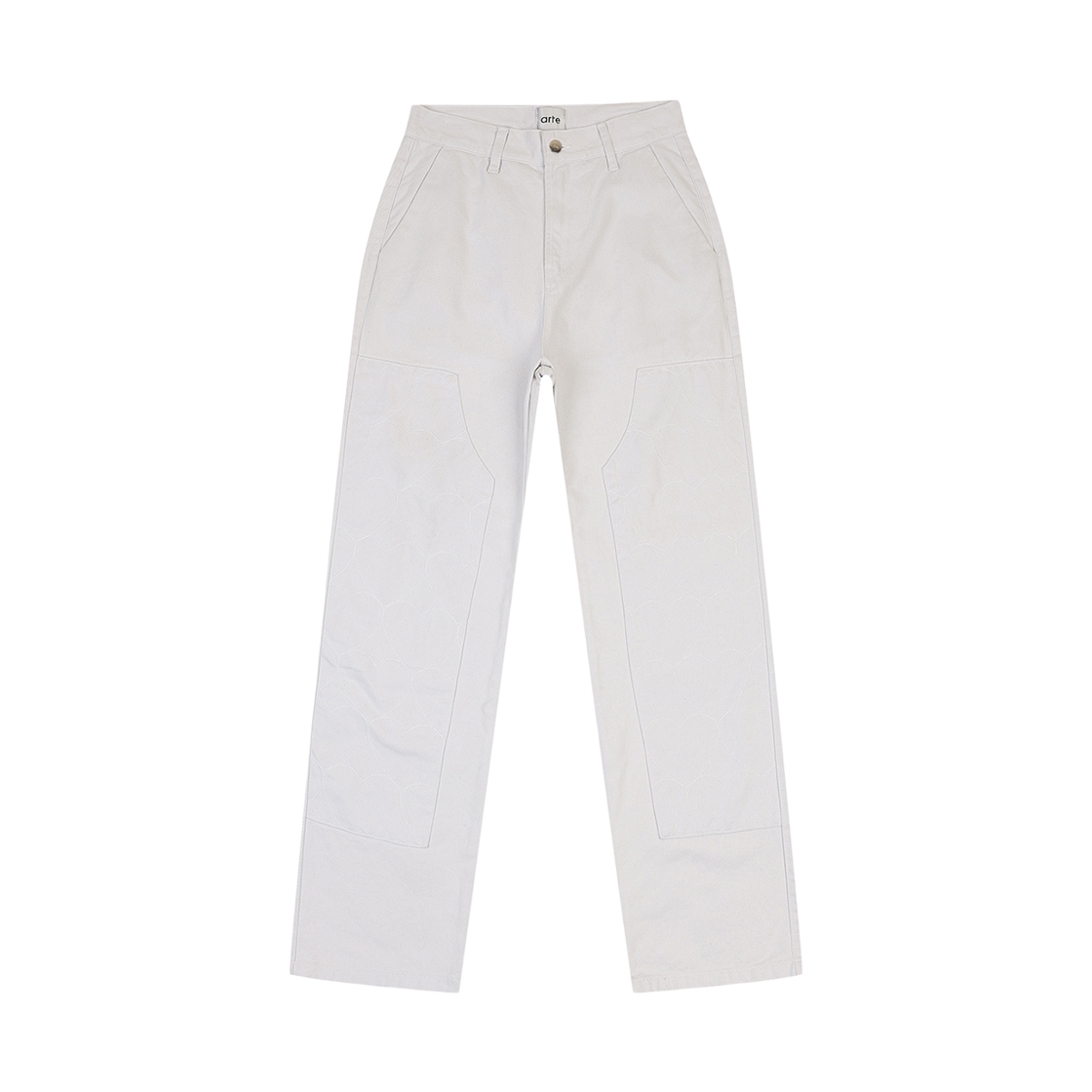 A1D4BP0007LG PEER Arte Antwerp Poelzig Heart Logo Pants Light Gray