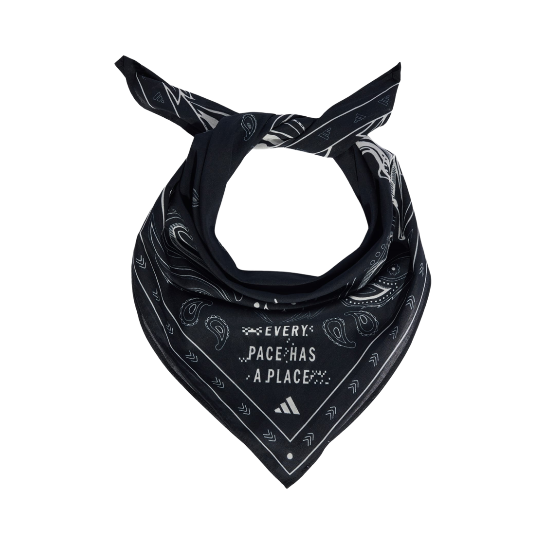 KS0124 Adidas Running Bandana Black White