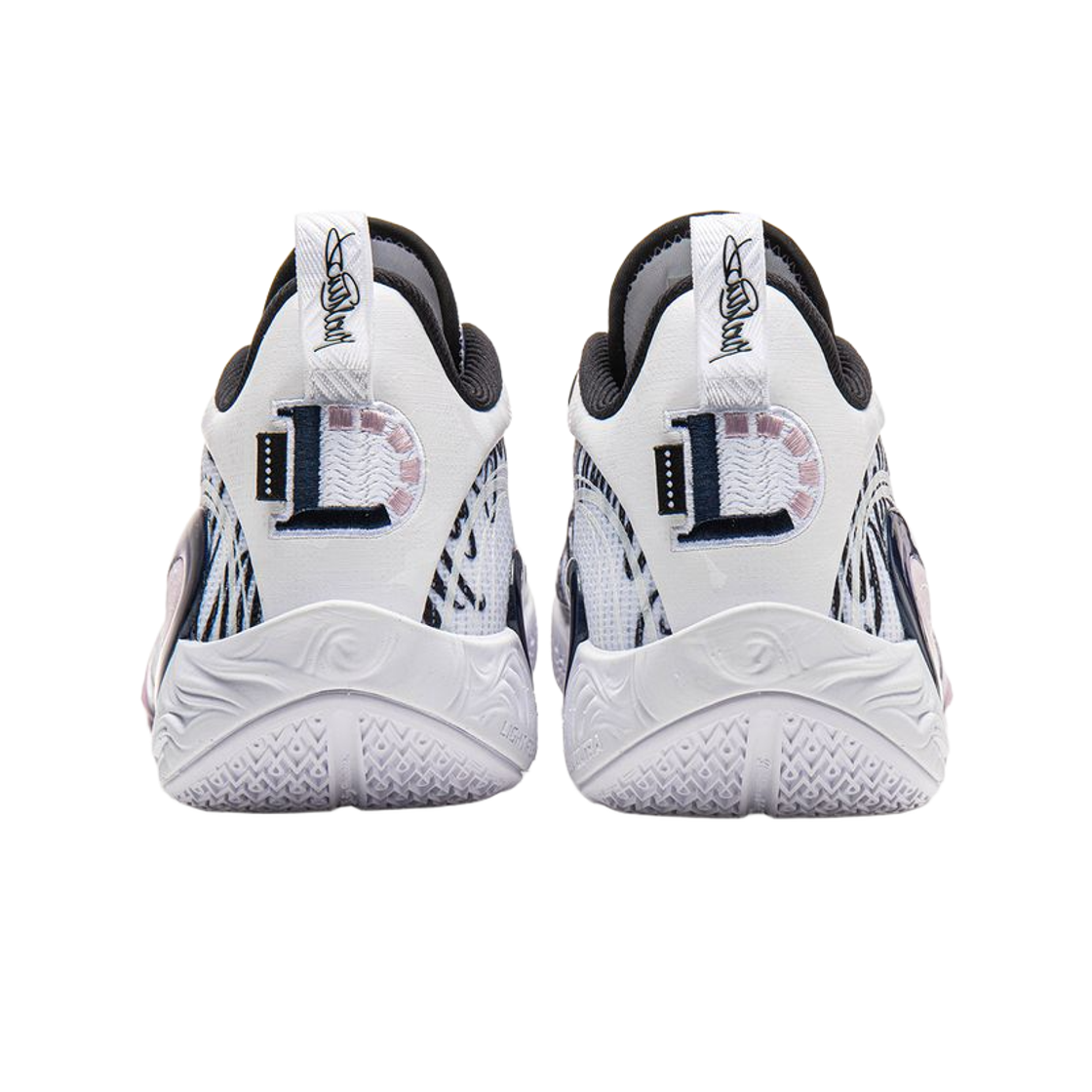 리닝 x 디안젤로 러셀 웨이 오브 웨이드 디로 1 제이 플로우 화이트 블랙(LiNing x D'Angelo Russell Way of Wade Dlo 1 Jay Flow White Black) - 3