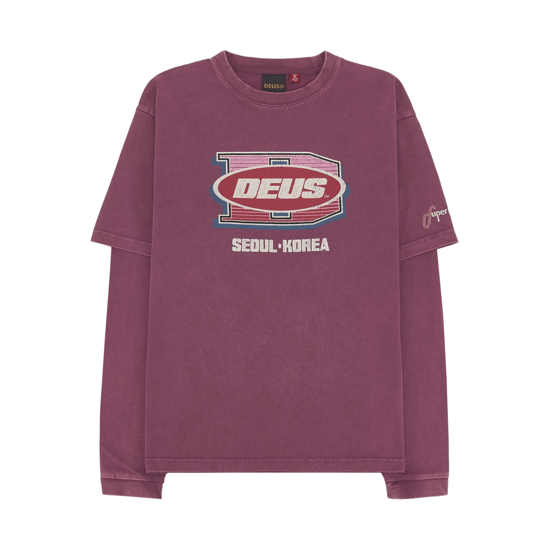 D263ULT292-024 Deus Ex Machina Layered L/S T-Shirt Violet