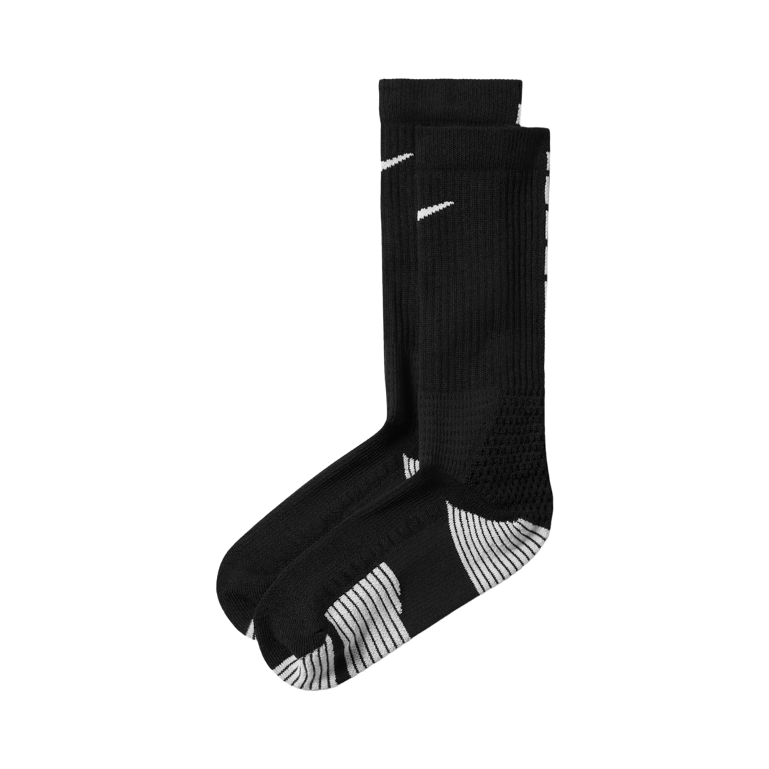 HM0285-010 Nike Elite 2.0 Cushioned Crew Socks Black White (Korean Ver.)