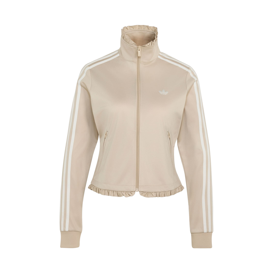 LG4307 (W) Adidas Originals Pleated Football Track Top Khaki Three - KR Sizing