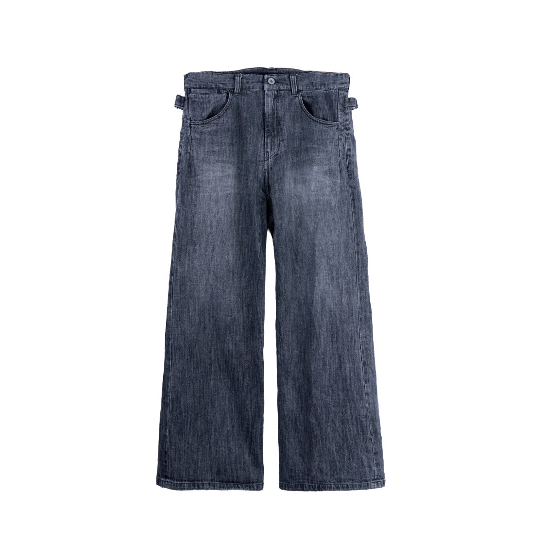 폴리테루 루즈드 에이지드 진 미드 인디고(Polyteru Loosed Aged Jeans Mid Indigo)