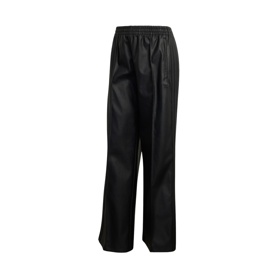 KU1806 (W) Adidas Originals Firebird Loose Pleather Pants Black - KR Sizing