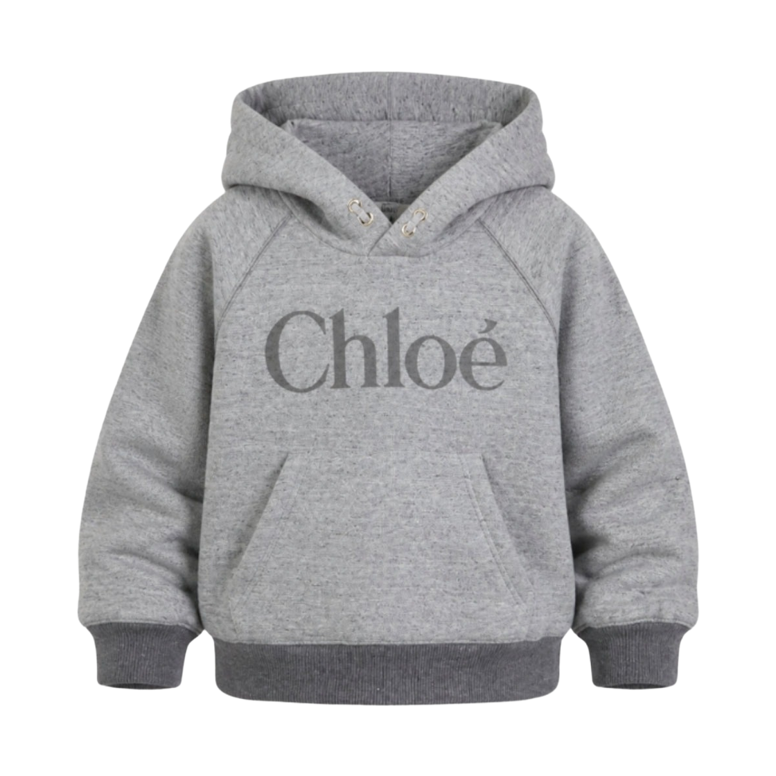 (키즈) 끌로에 로고 프린트 후드 그레이((Kids) Chloe Logo Print Hooded Grey) - 1