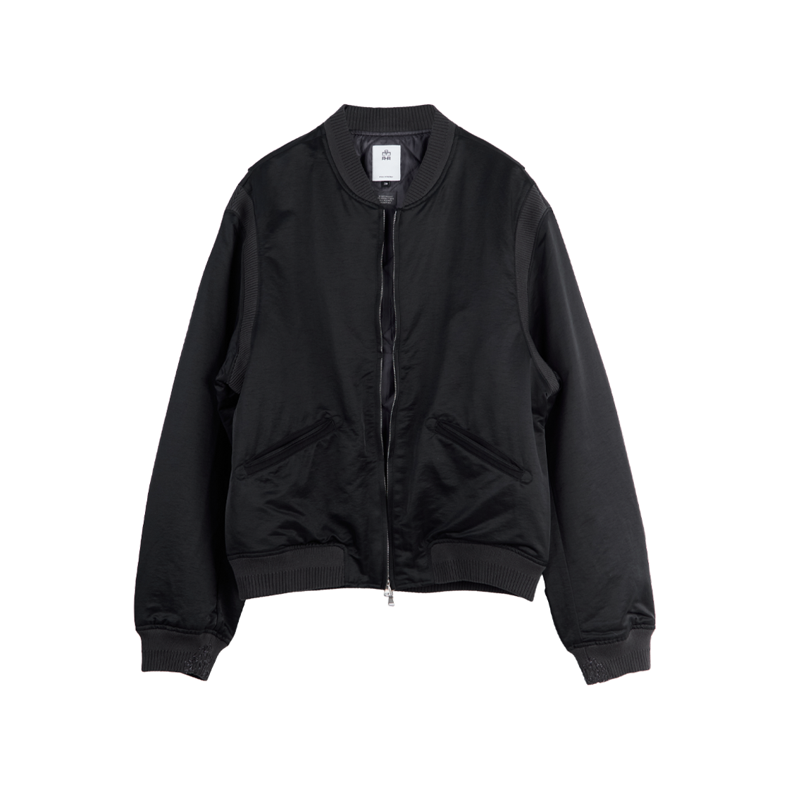PL6LJU0501B0 Polyteru Varsity Jacket Black