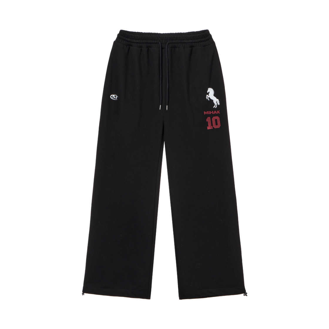 26FMP-1702BK MIHAK HORSE Numbering Wide Pants Black